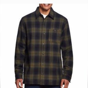 Weather proof vintage men's fleece shirt jacket shirt